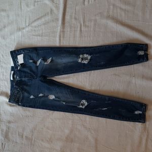 KanCan Distressed Mid Rise Super Skinny